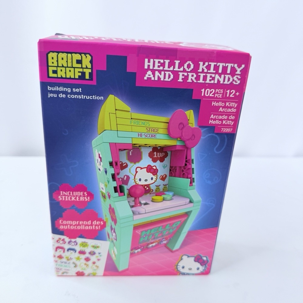 BrickCraft Hello Kitty & Friends Arcade Building Set 102 Pieces W/ Stickers New